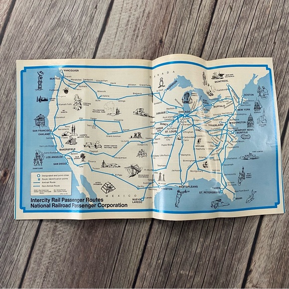 Amtrak 1975 All-America Schedules Time Tables Pamphlet Brochure Vintage. - Picture 6 of 8